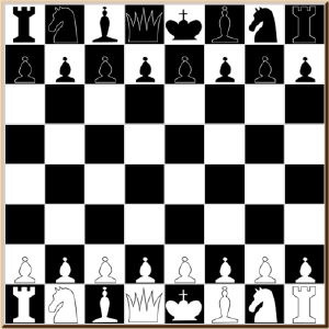 Screenshot of a chess playing program written in Javascript